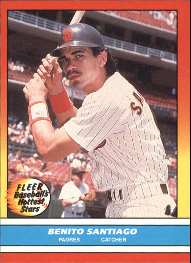 1988 Fleer Hottest Stars Baseball Cards        033      Benito Santiago